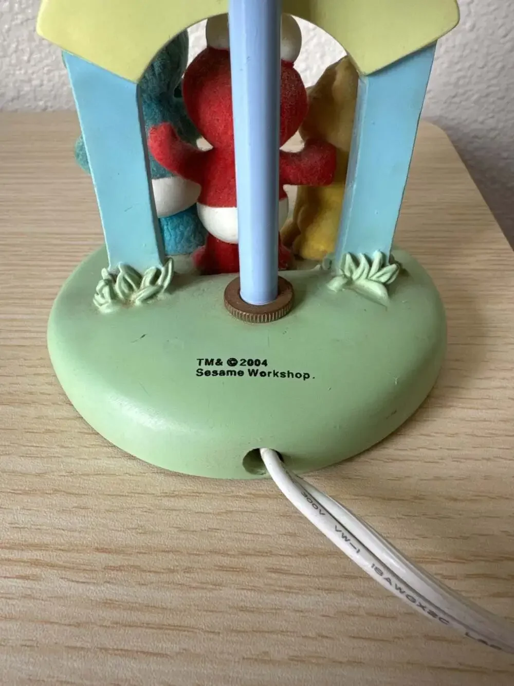 2004 Sesame Workshop Elmo and Cookie Monster Zoo Table Lamp